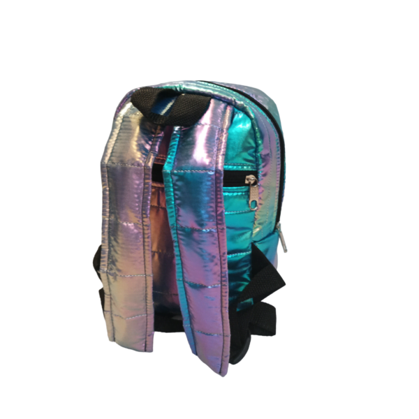 Mochila Mini Matelasse Tornasolado Premium. - Imagen 3