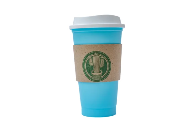 Vaso soft pastel con faja de carton - Imagen 4