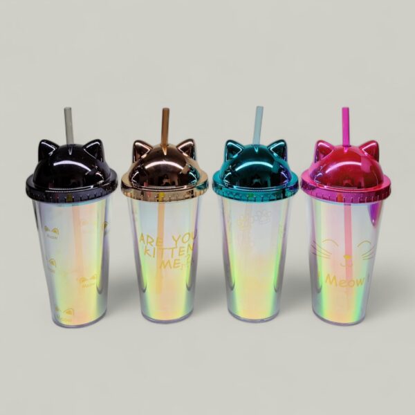 Vaso Tornasol Gatito