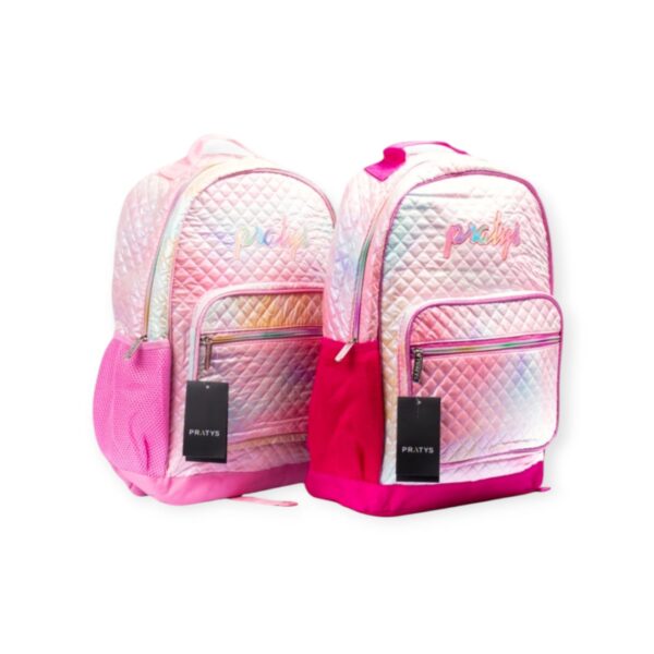 Mochila puffer multicolor