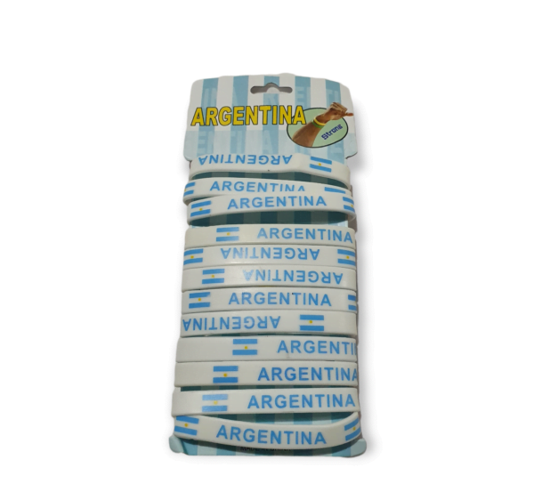 Pulsera silicona argentina - Imagen 2