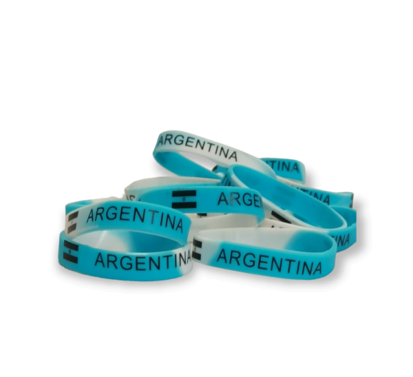 Pulsera silicona argentina - Imagen 5