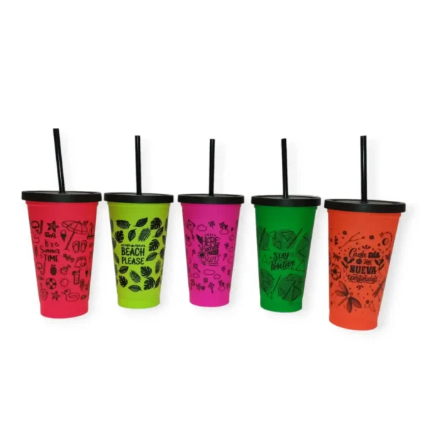 Vaso Soft Deco Sorbete Fluo