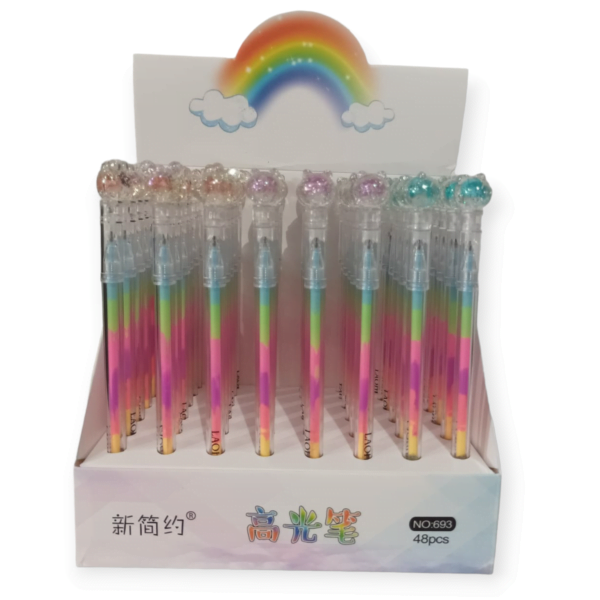 Lapicera Osito Glitter