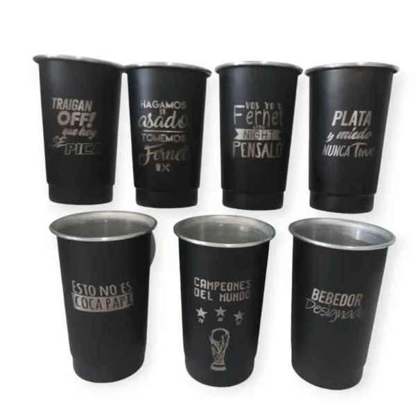 Vaso aluminio grabado - Imagen 3