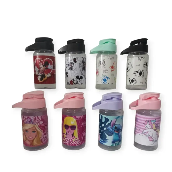 Botella flip top con vinilo 500cc