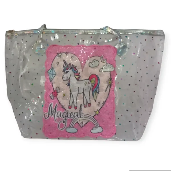 Bolso transparente con aplique - Imagen 5