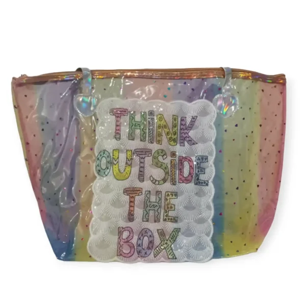 Bolso transparente con aplique - Imagen 2