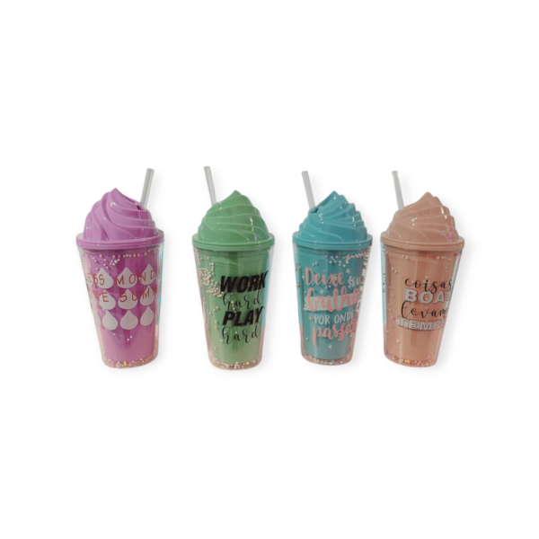 Vaso Acrílico Tapa Helado