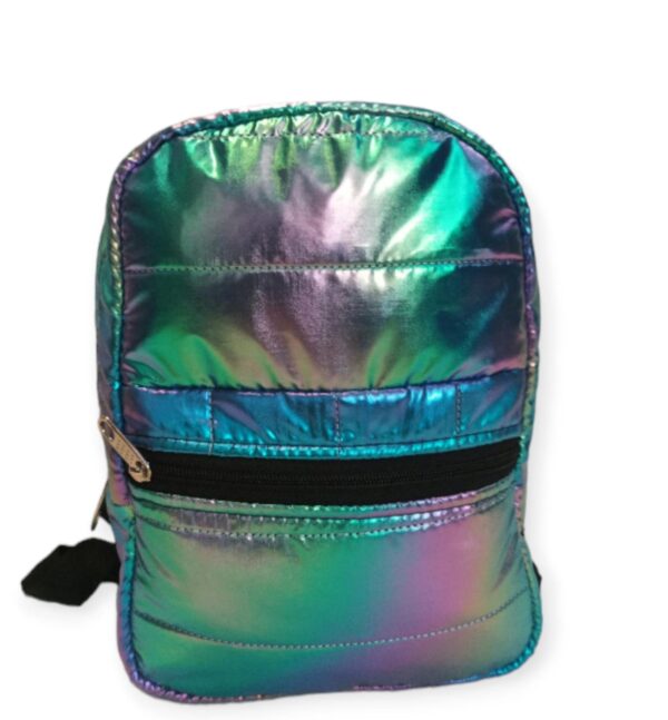Mochila Mini Matelasse Tornasolado Premium. - Imagen 4