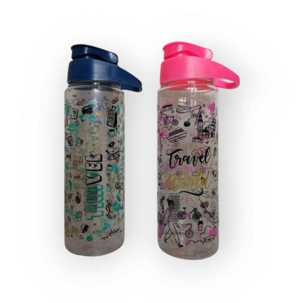 Botella Flip Top Estampada. 750cc.