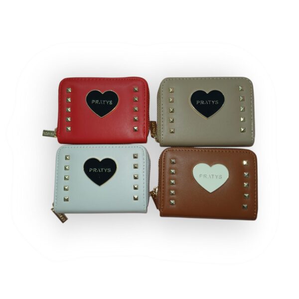 Billetera Corazón Y Tachas. Chica. - Imagen 4