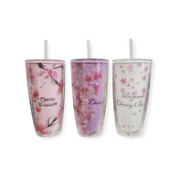 Vaso Acrílico Flores